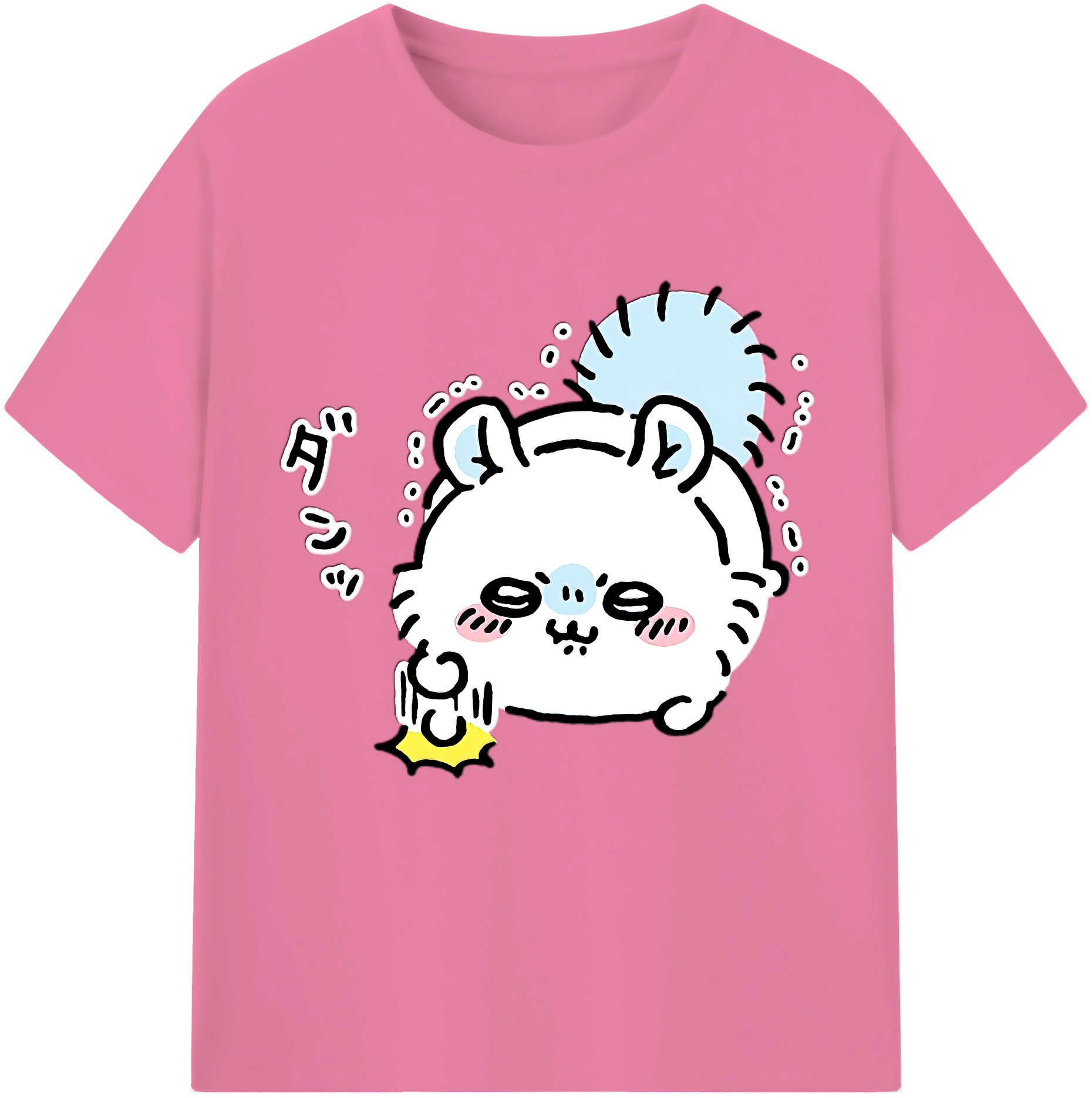 （画像用） ちいかわ モモンガ Chii-kawa Momonga 綿100％半袖Tシャツ（フロントプリント）
